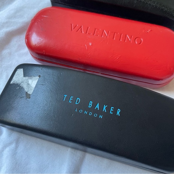 Lux Designer Sunglasses Cases Lot Bundle Bottega Veneta Ted Baker Valentino Flaw - Picture 2 of 6